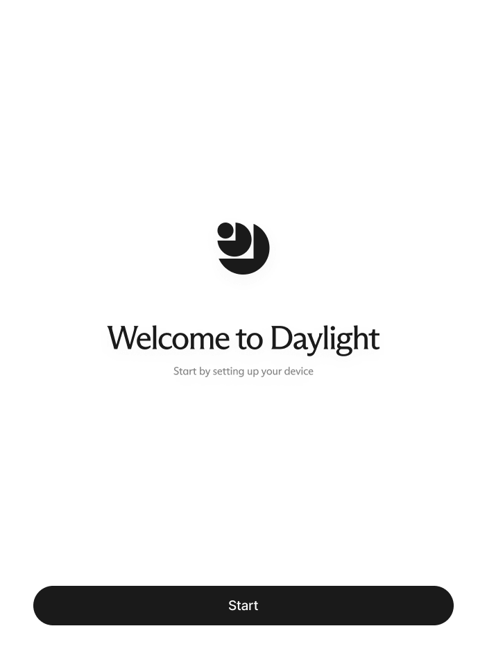 Daylight onboarding screen 4 of 55