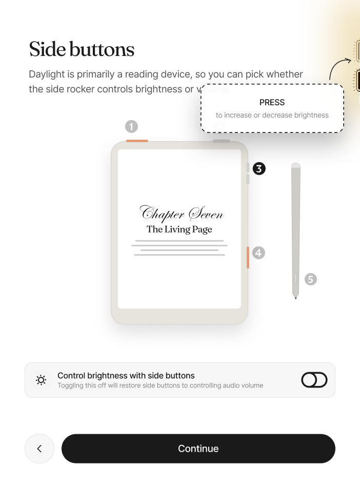 Daylight onboarding screen 32 of 55