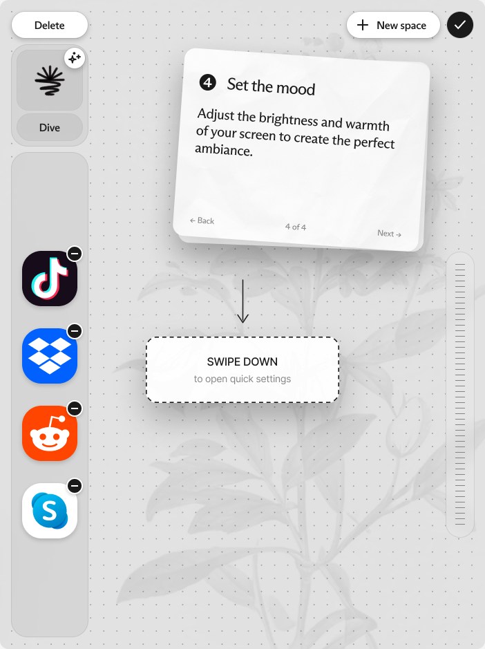 Daylight onboarding screen 53 of 55