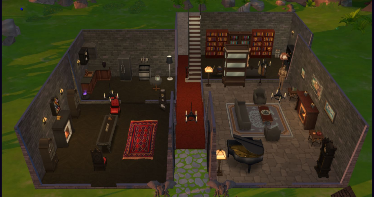 Inside the Gothic manor: a cutaway of the first floor