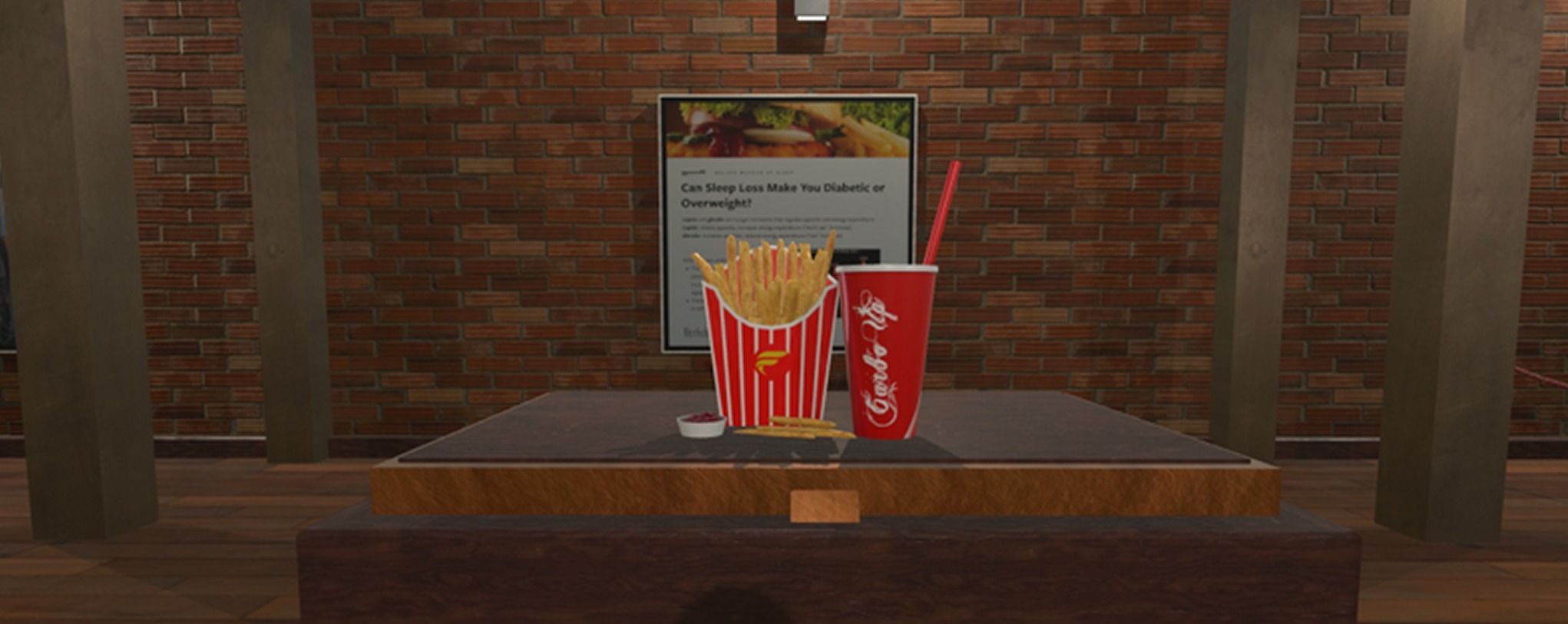 The sleep loss exhibit: fast food framed by the question can sleep loss make you diabetic