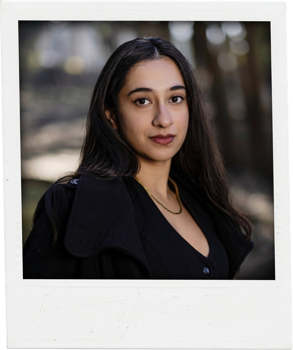 A polaroid portrait of Resham